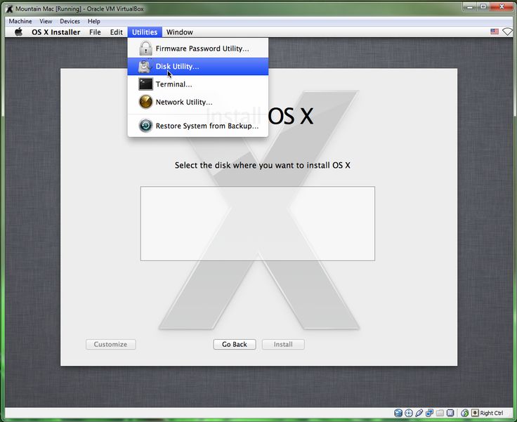 mac osx for virtualbox